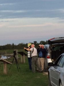 Members enjoying a great evening with the birds!